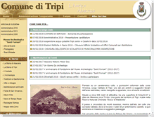 Tablet Screenshot of comune.tripi.me.it